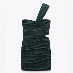 Zara one shoulder mini dress NWOT